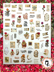 Flower Notes—Nail Decals
