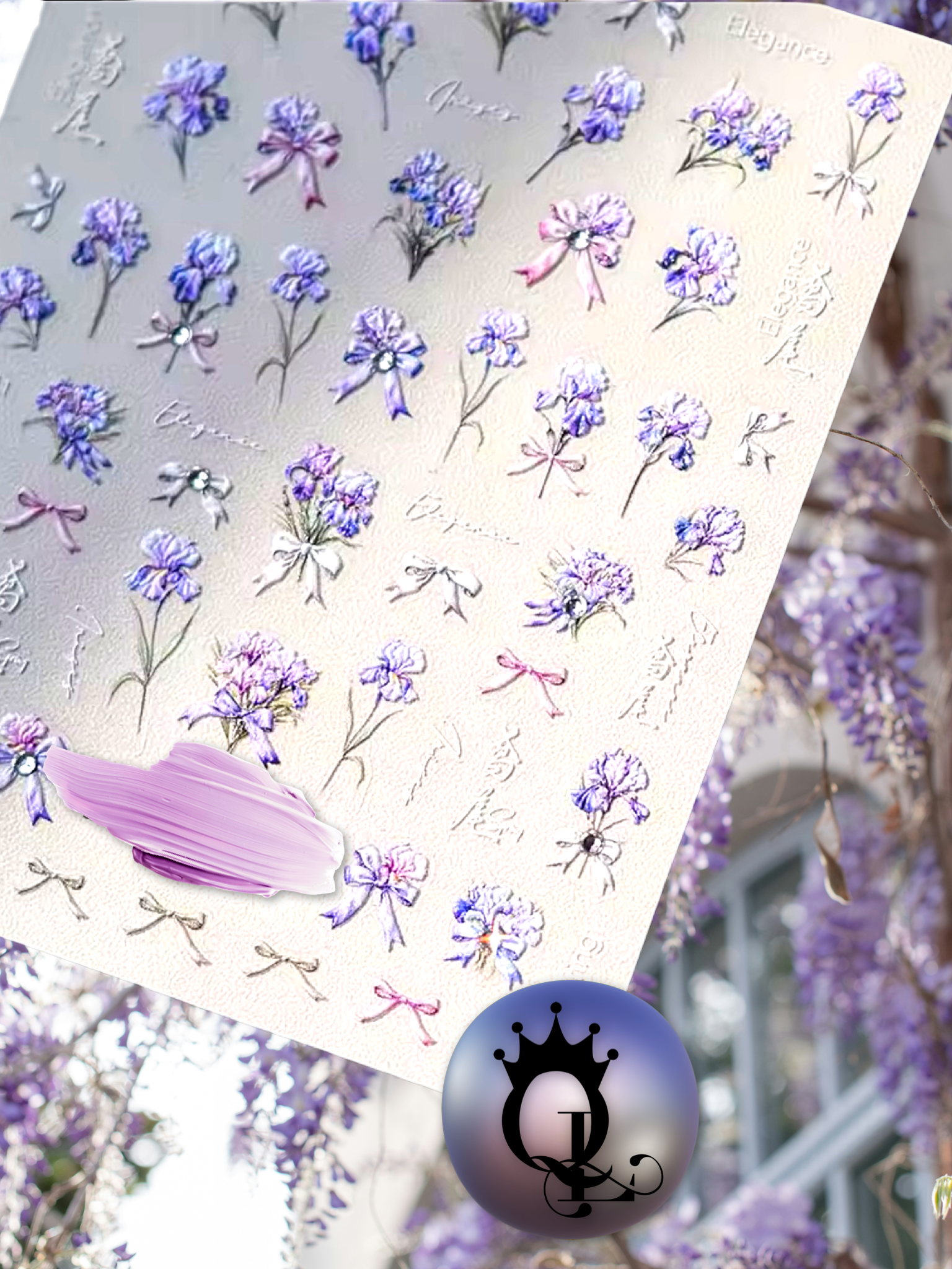 Garden Wisteria --3D Decals