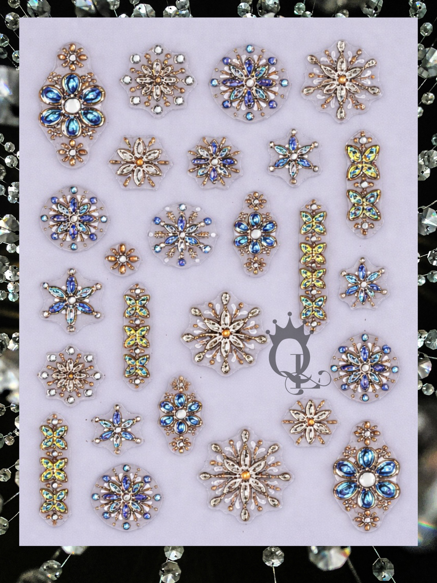 Queens Jewels—Metallic Decals