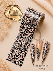 40-03 It’s Caturday Nail Transfer Foil