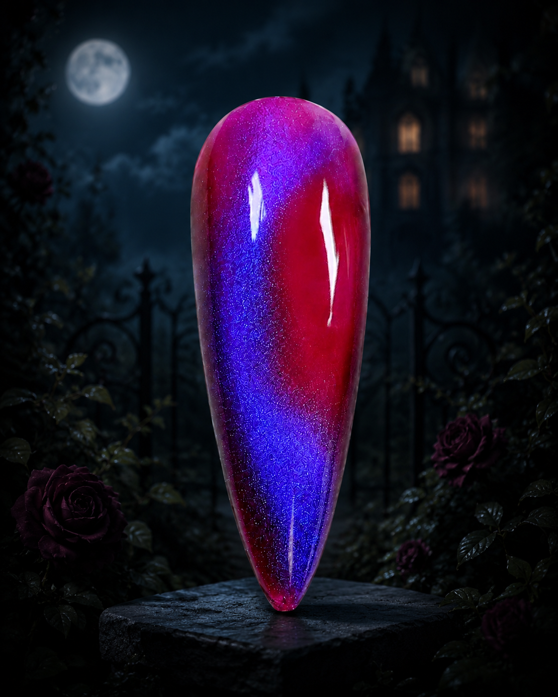An Unwritten Invitation -- Glass, Chameleon Cat Eye