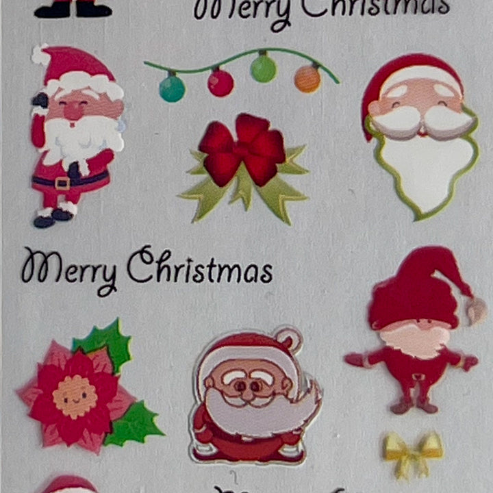 "04-07 Celebrate With Santa" -- Nail Transfer Foil