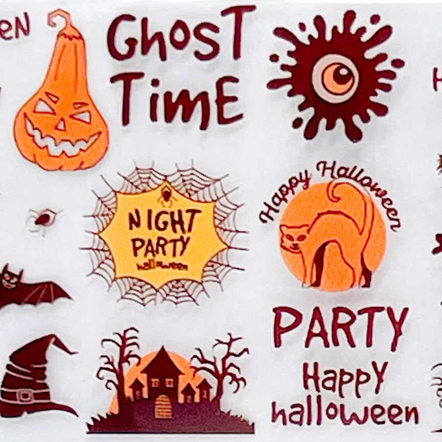 "19-02 Ghastly Gathering" -- Nail Transfer Foil