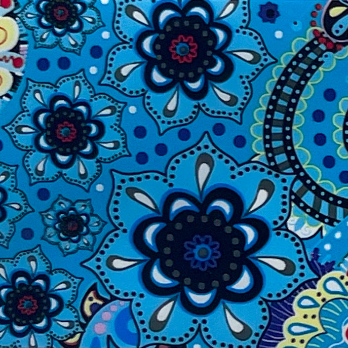 11-03 True Blue Paisley -- Nail Transfer Foil