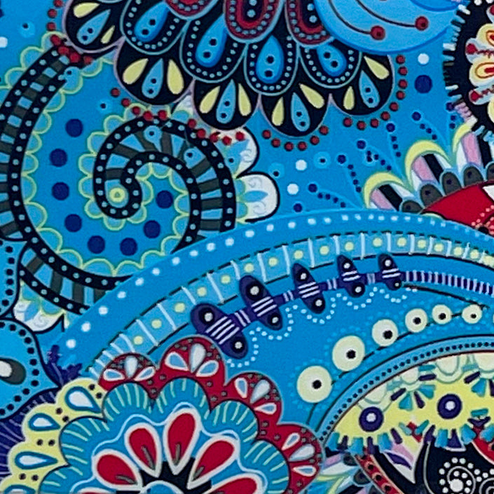 11-03 True Blue Paisley -- Nail Transfer Foil