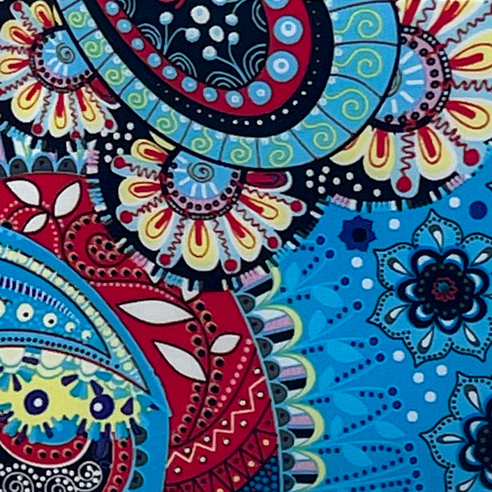 11-03 True Blue Paisley -- Nail Transfer Foil