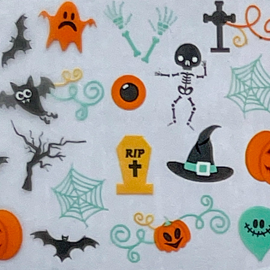 "18-04 Graveyard Get-Down" -- Nail Transfer Foil