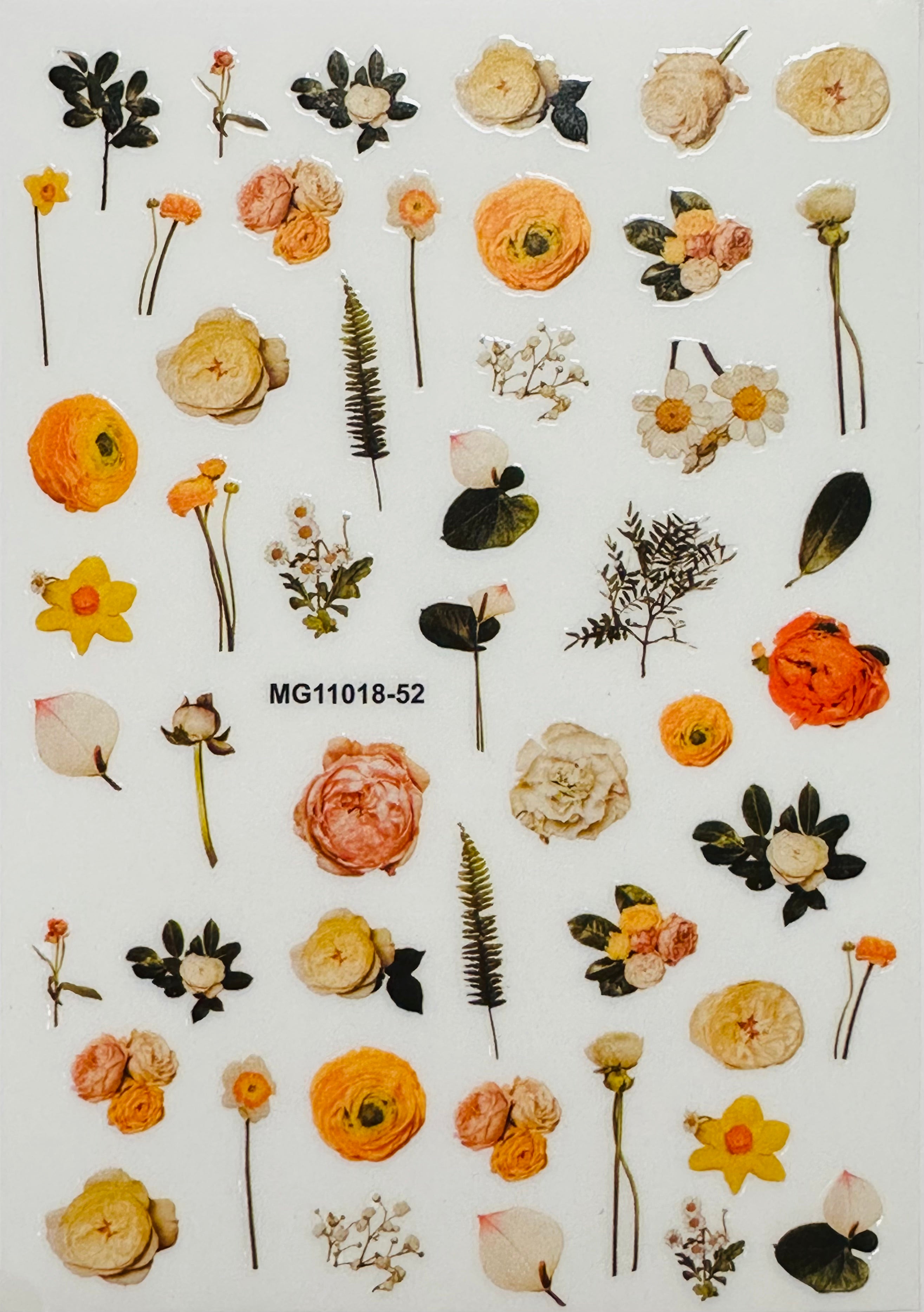 MG11018-52  "Watercolor Garden--Goldenrod" Decals