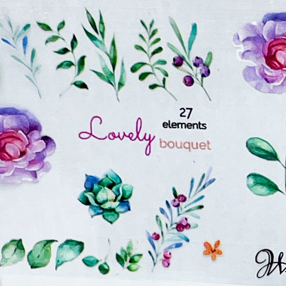 MM - "27-10 Humming with Birds" -- Nail Transfer Foil