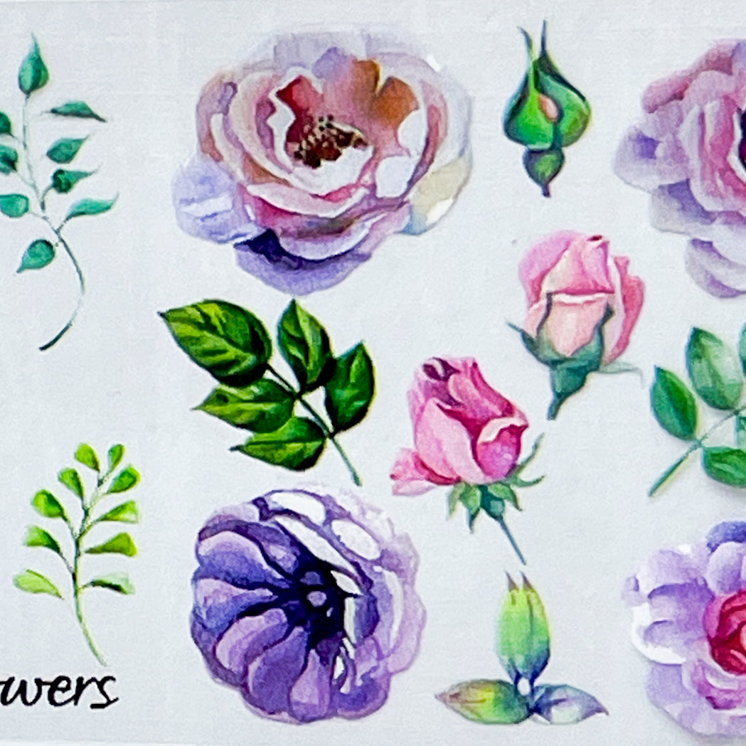 MM - "27-10 Humming with Birds" -- Nail Transfer Foil