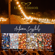 Rose Gold Autumn Nail Crystals