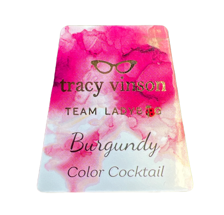 Burgundy -- Solid Color Cocktail Alcohol Ink