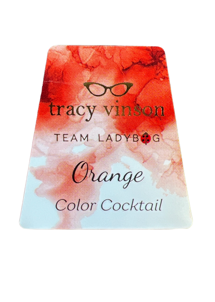 Orange -- Solid Color Cocktail Alcohol Ink