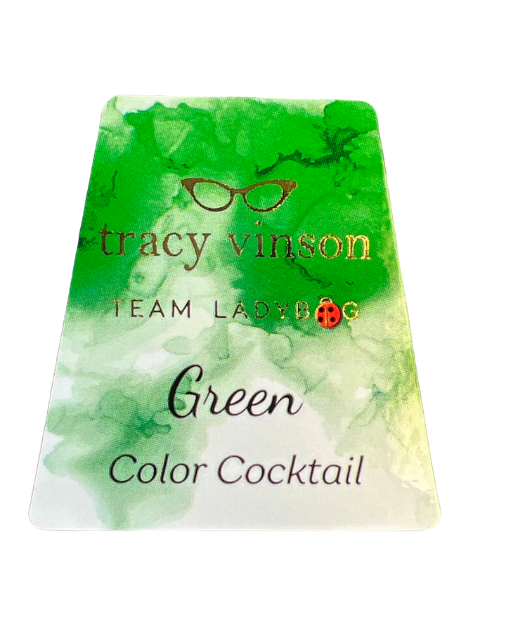 Green -- Solid Color Cocktail Alcohol Ink