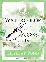 Lilyleaf Pond -- Watercolor Bloom Ink