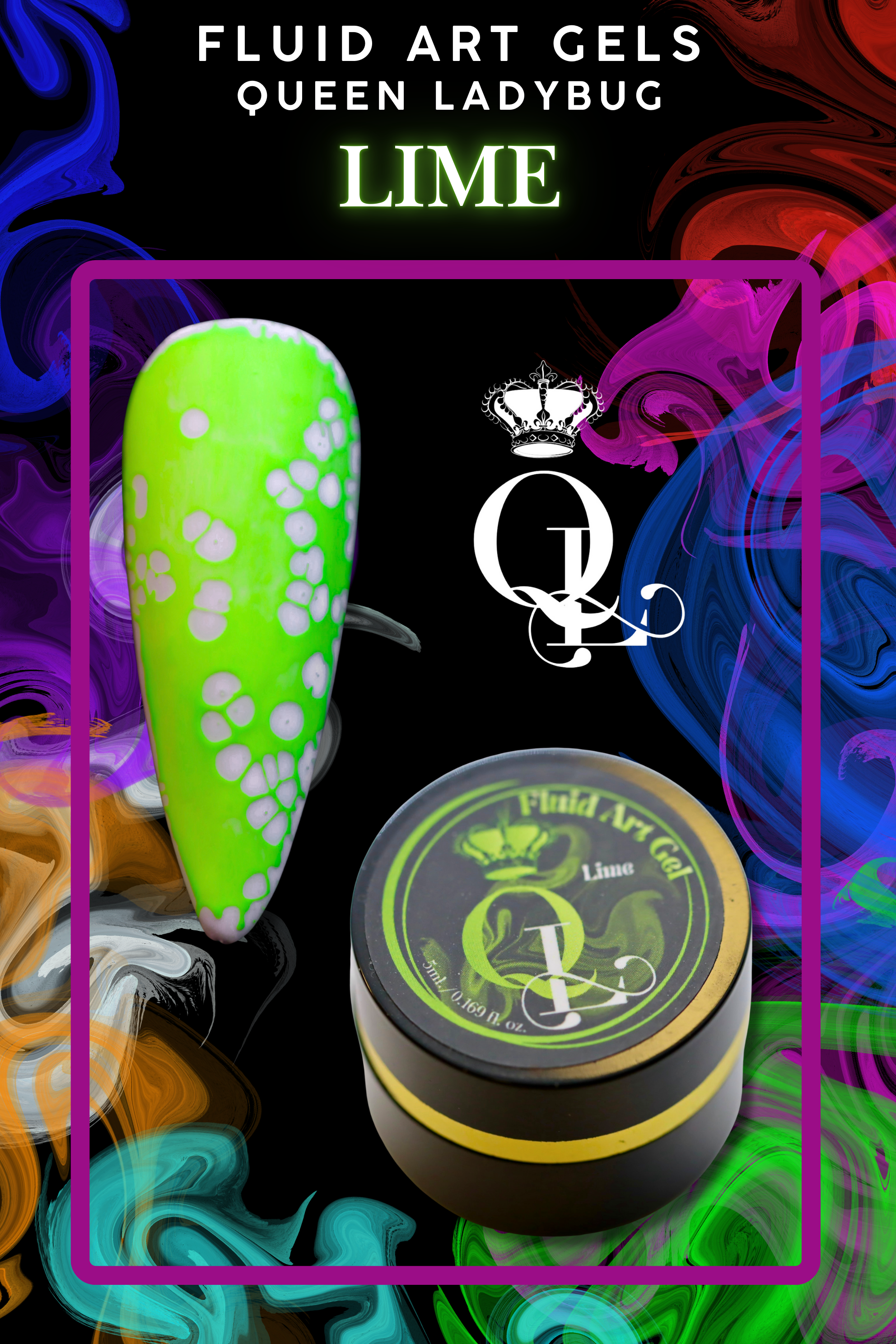 Fluid Art Gels -- 14pc Set with Activator