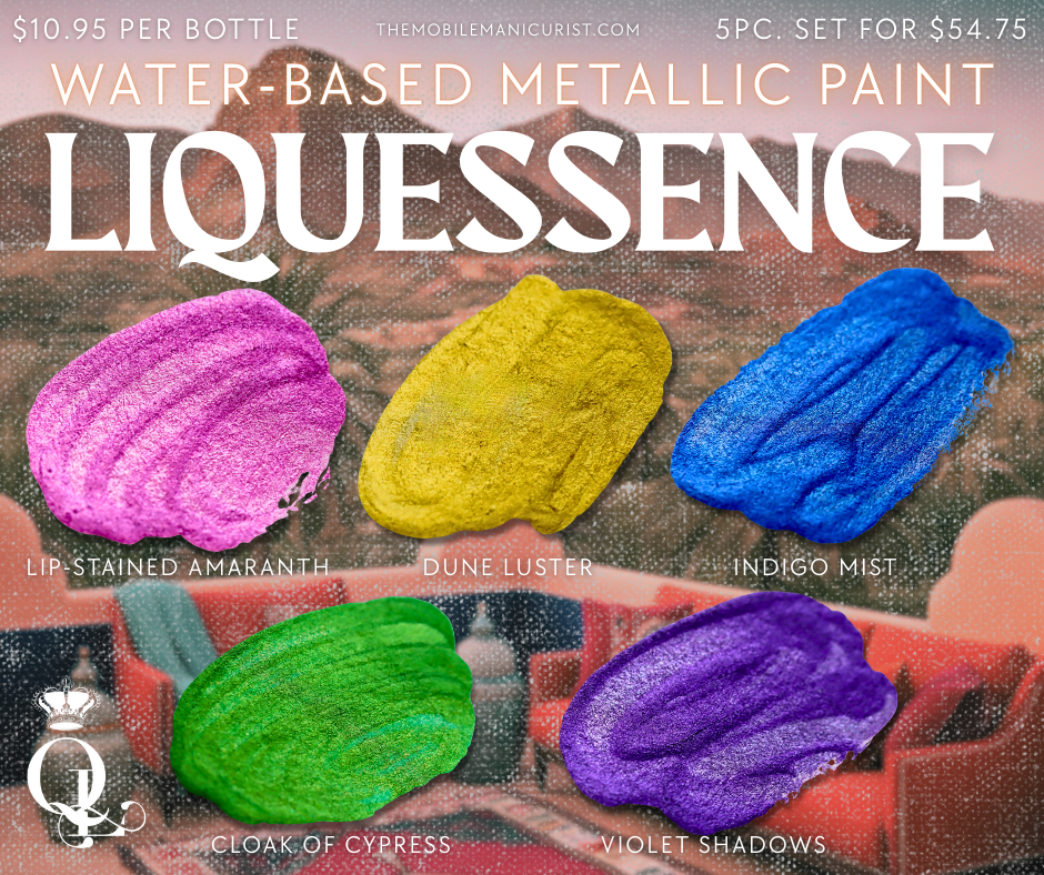 Liquessence Water-Based Metallic Paint -- Set of 5