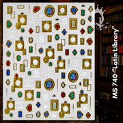 MS 740 "Latin Library" -- Metallic Decals