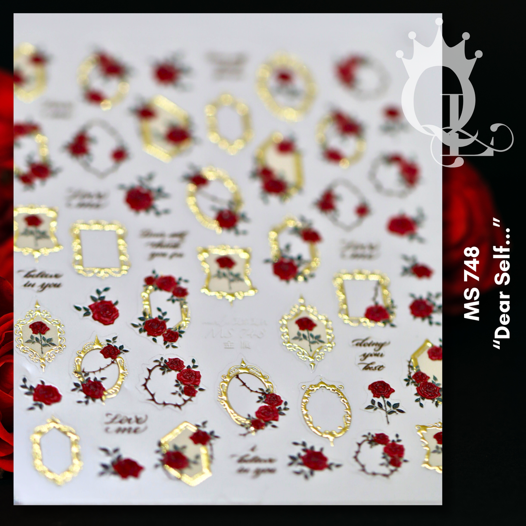 MS 748 "Dear Self..." -- Metallic Decals