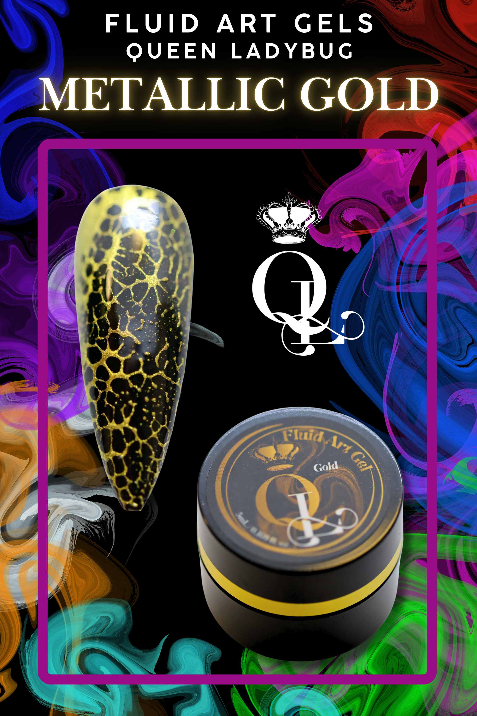 Fluid Art Gels -- 14pc Set with Activator