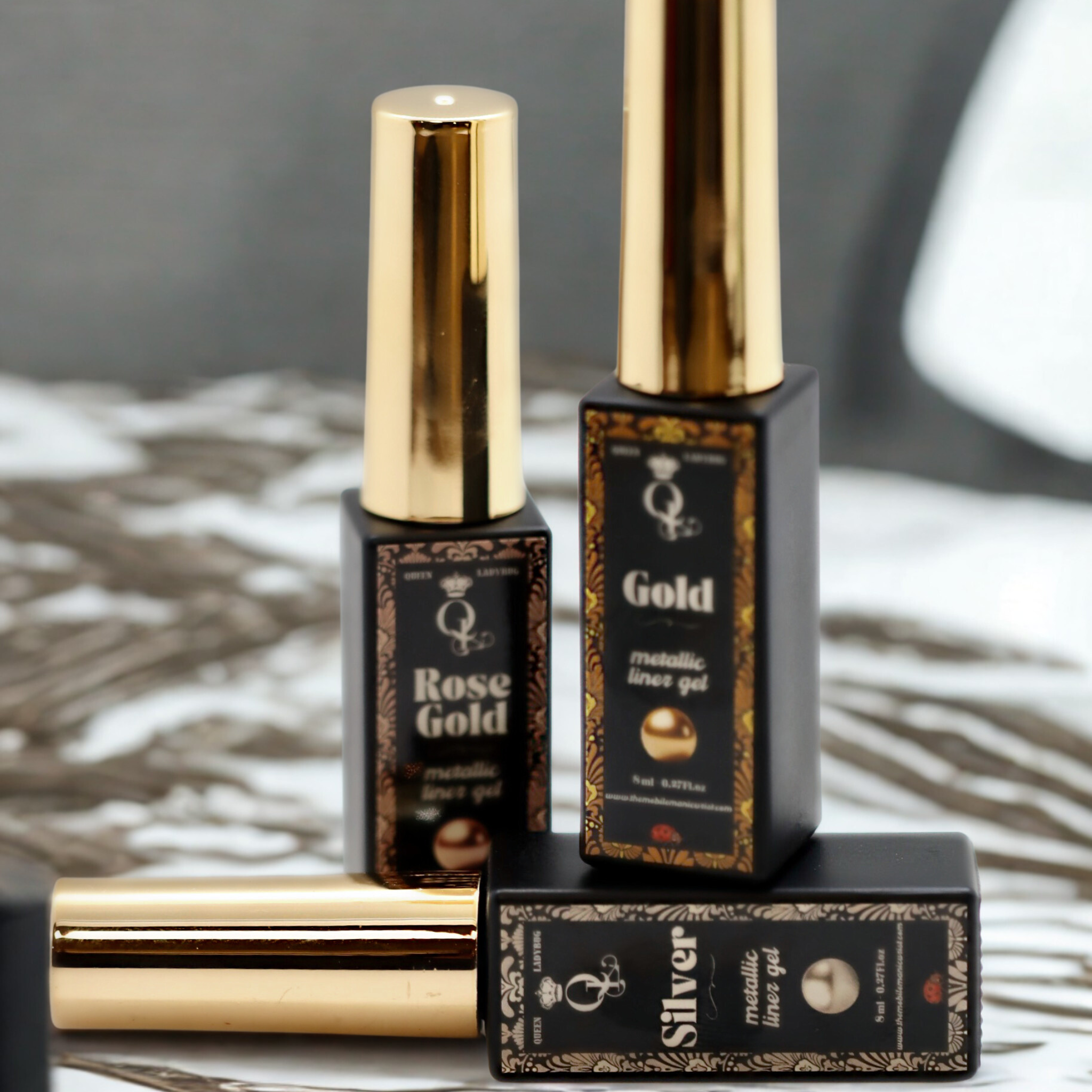 Mirror Gel Metallic Liners 3pc Set