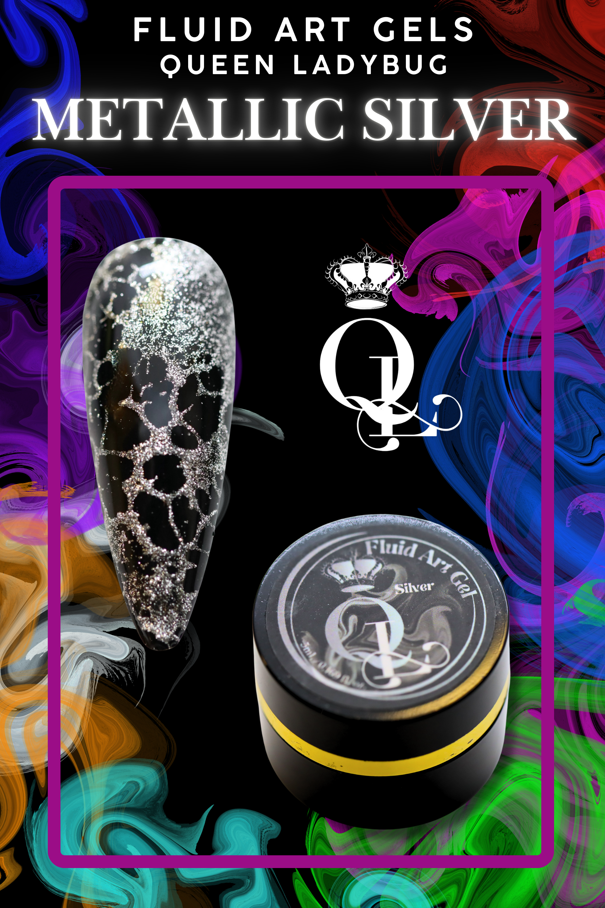 Fluid Art Gels -- 14pc Set with Activator