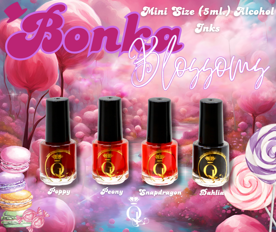 *MINI SIZE* 4pc Set -- 5ml Bonka Blossoms Alcohol Ink