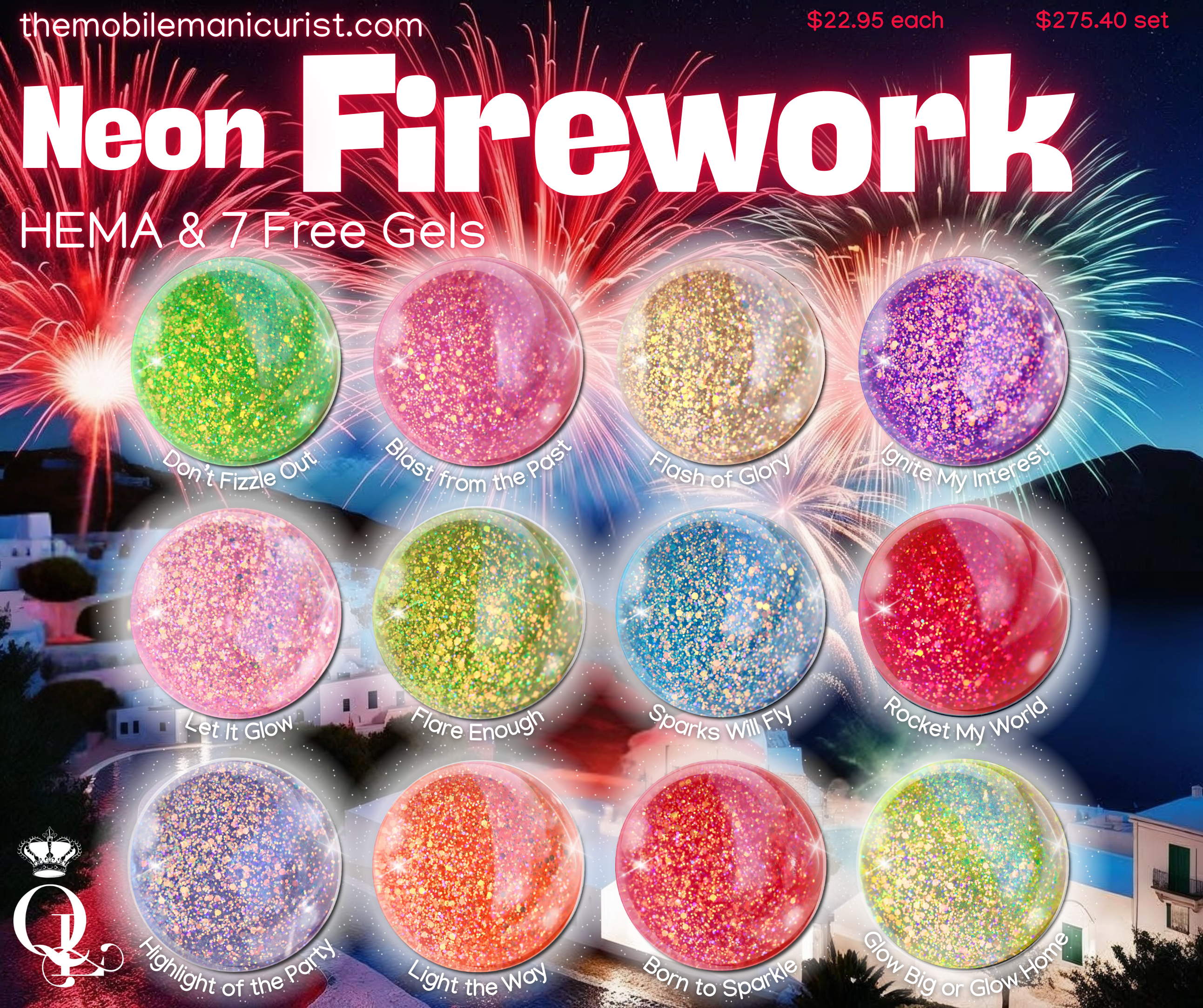 "Flash of Glory" HEMA-Free -- Neon Firework Gel