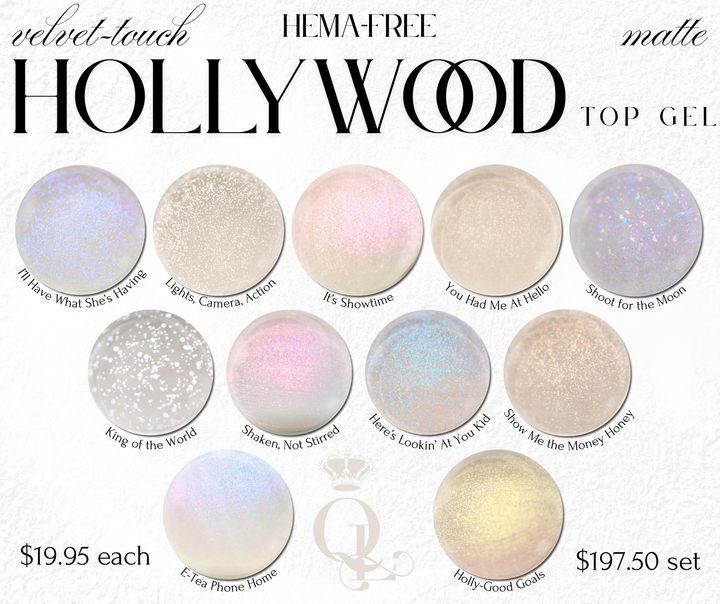 Hema-Free--MATTE Hollywood Top Gel- Full Set