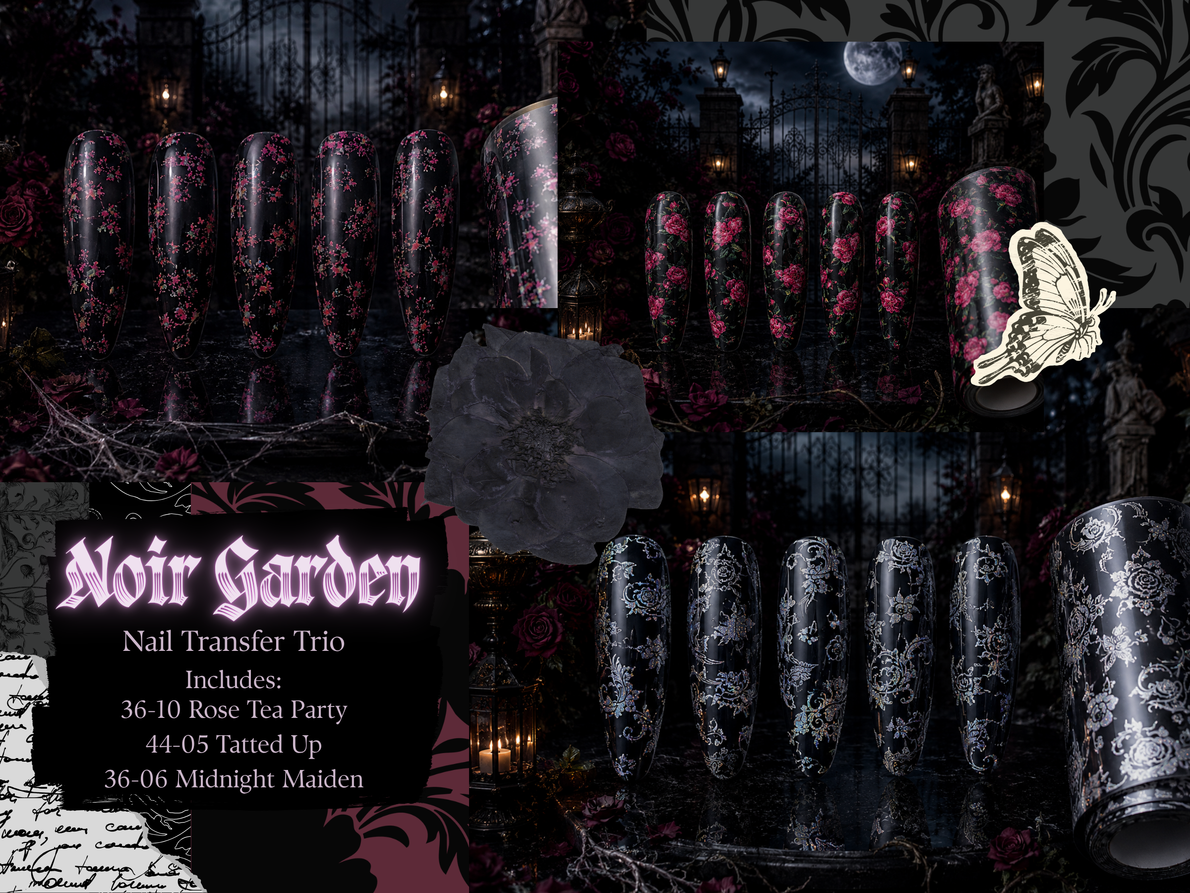 Noir Garden - Transfer Foil Trio