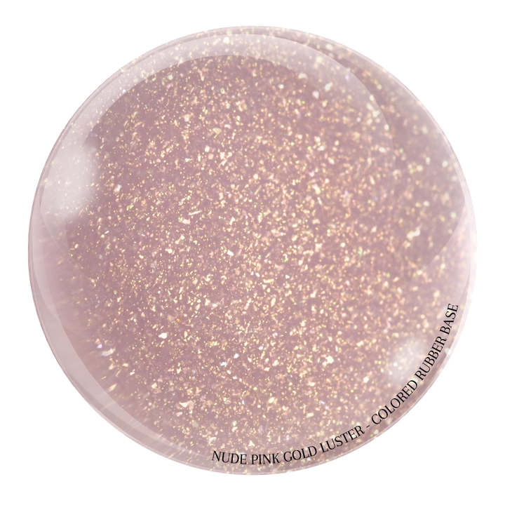 "Nude Pink Gold Luster" -- HEMA-Free Colored Rubber Base