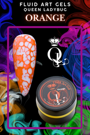 Orange Fluid Art Gel - SINGLE