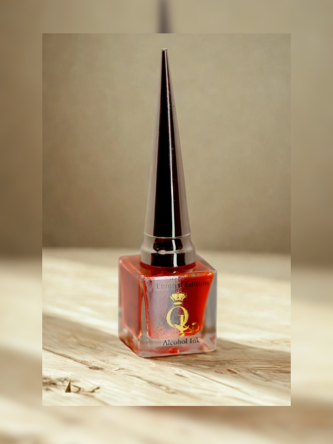 "Outrageous Orange" -- Alcohol Ink