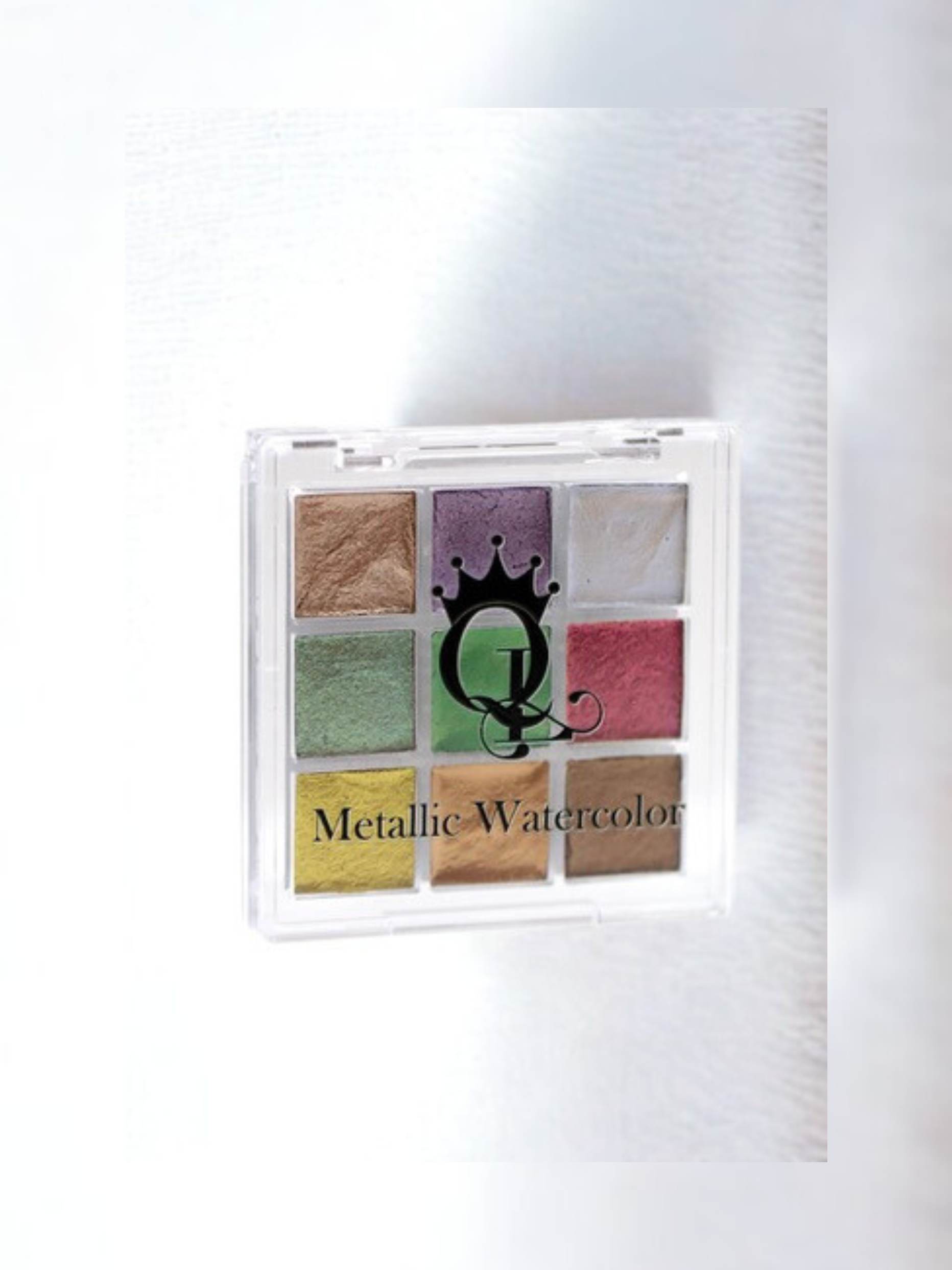 "Painted Greenhouse" -- Mini Metallic Watercolor Palette