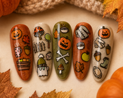 "19-03 Pumpkin Spiced" -- Nail Transfer Foil