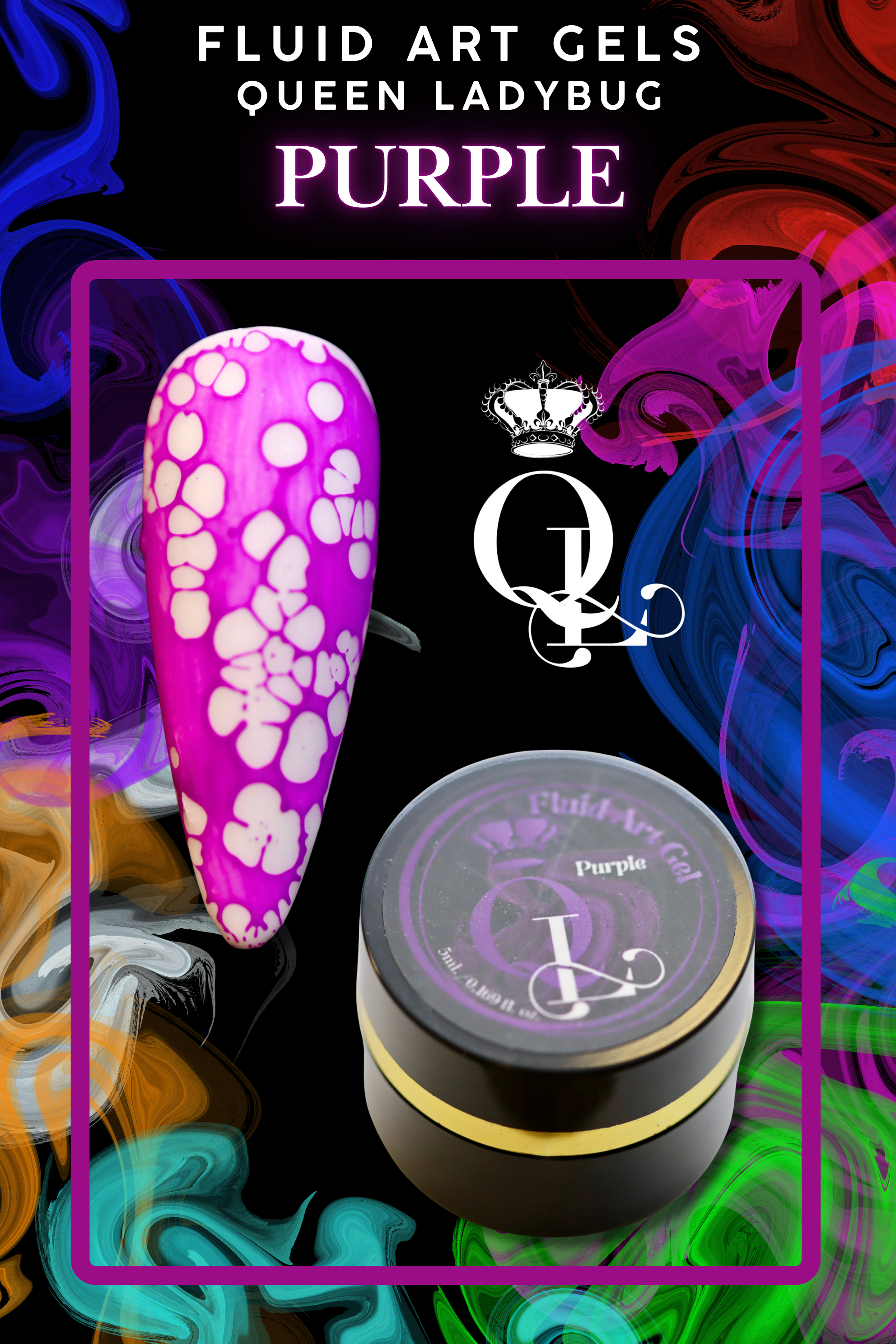 Fluid Art Gels -- 14pc Set with Activator