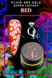 Red Fluid Art Gel - SINGLE
