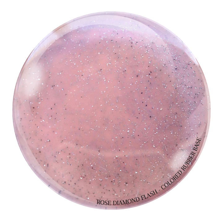 "Rose Diamond Flash" -- HEMA-Free Colored Rubber Base