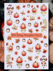 SW-H034 "Pumpkin Patch" Fall-O-Ween Decals