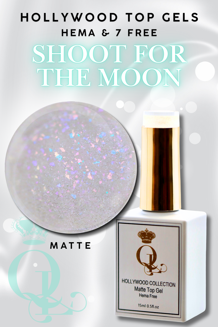MATTE "Shoot for the Moon" -- HEMA-FREE Matte Hollywood Top Gel
