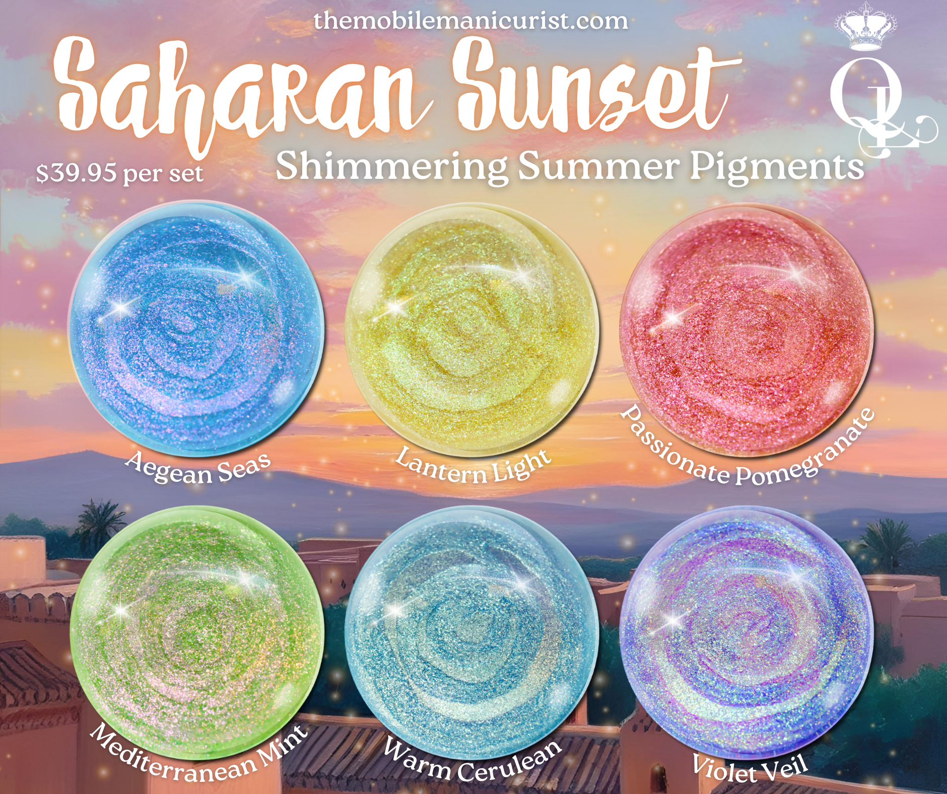 Passionate Pomegranate -- Saharan Sunset Shimmering Pigment