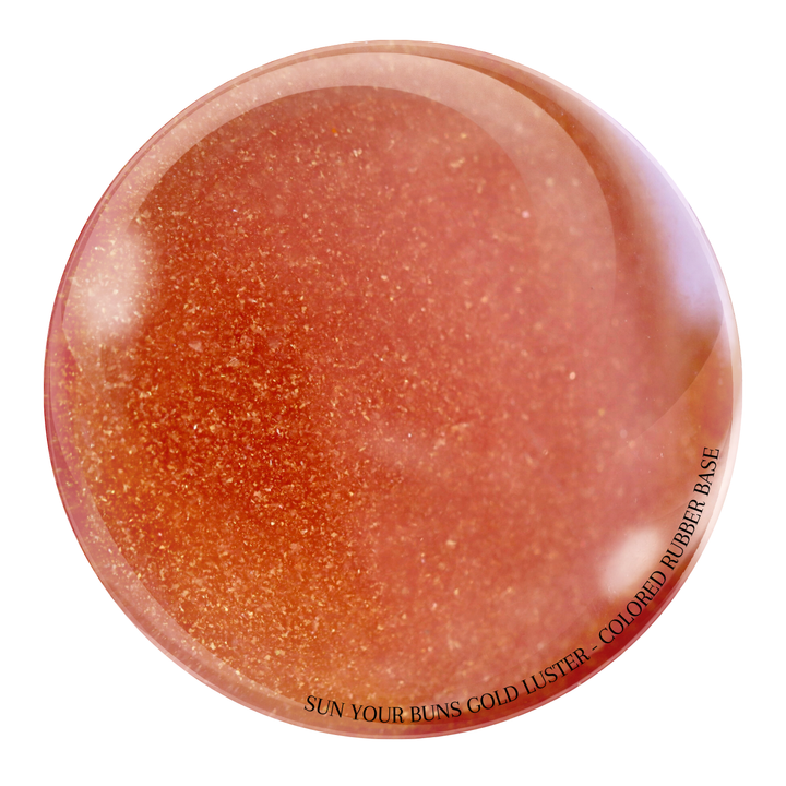 "Sun Your Buns Gold Luster" -- HEMA-Free Colored Rubber Base