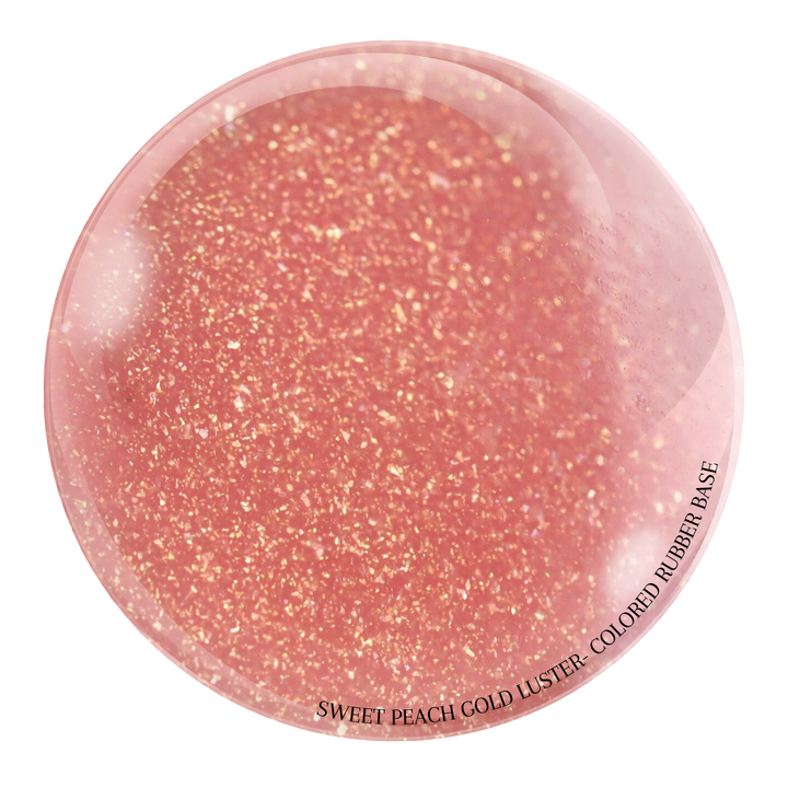 "Sweet Peach Gold Luster" -- HEMA-Free Colored Rubber Base