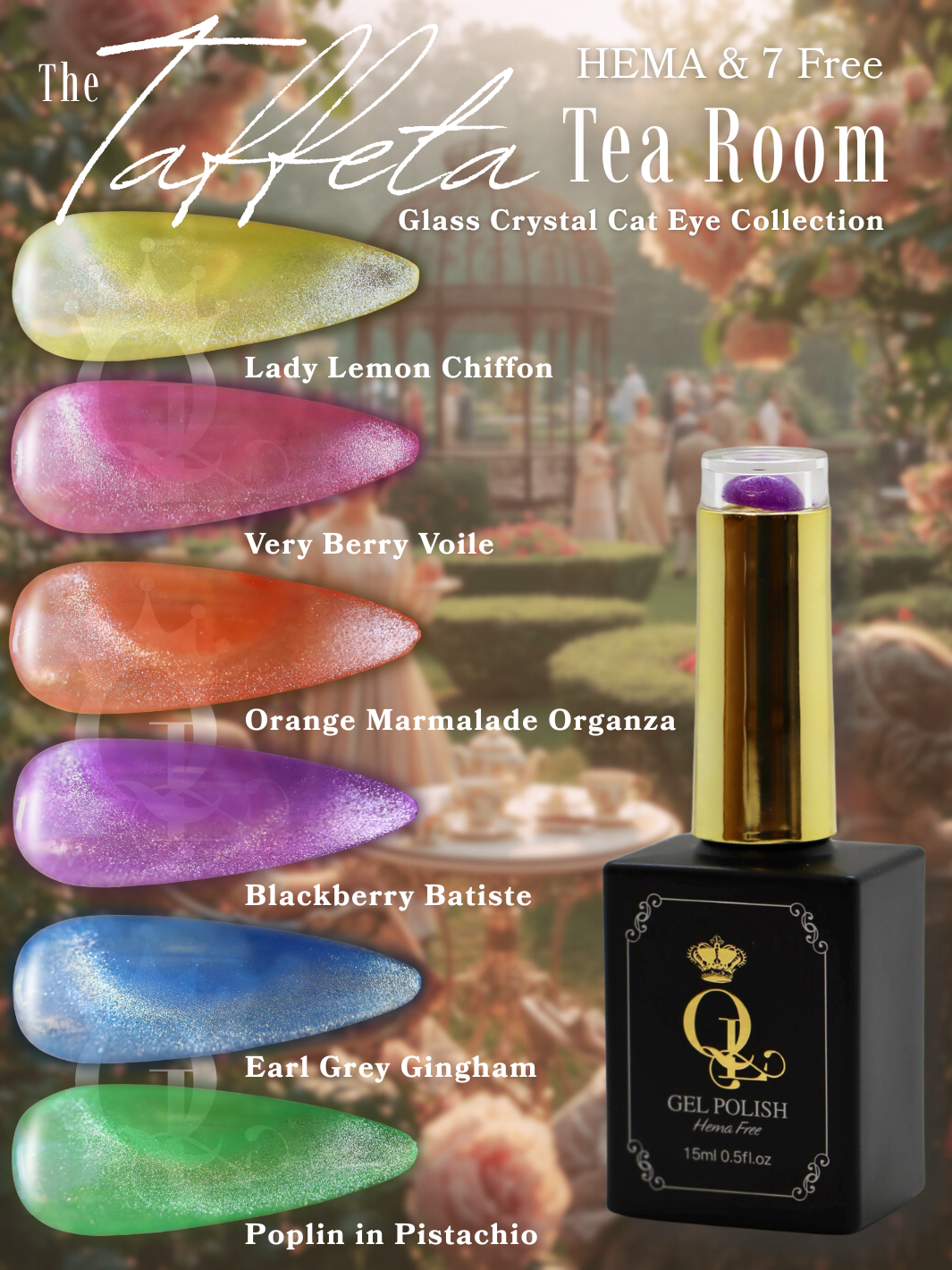 The Taffeta Tea Room -- Crystal Cat Eye Collection