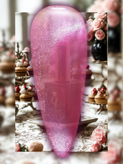 "Very Berry Voile" -- Glass, Crystal Cat Eye Gel