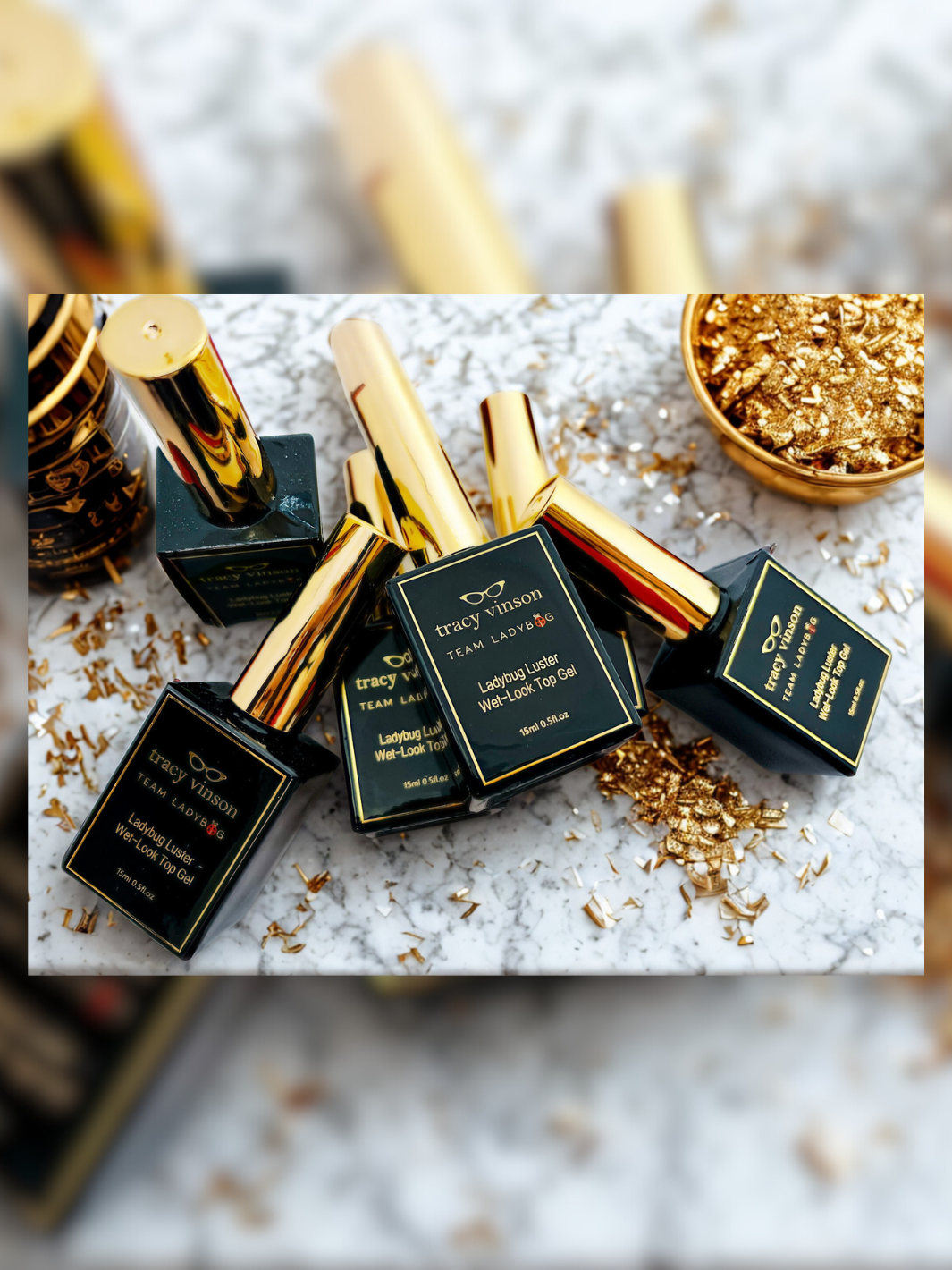 Ladybug Luster Wet-Look Top Gel