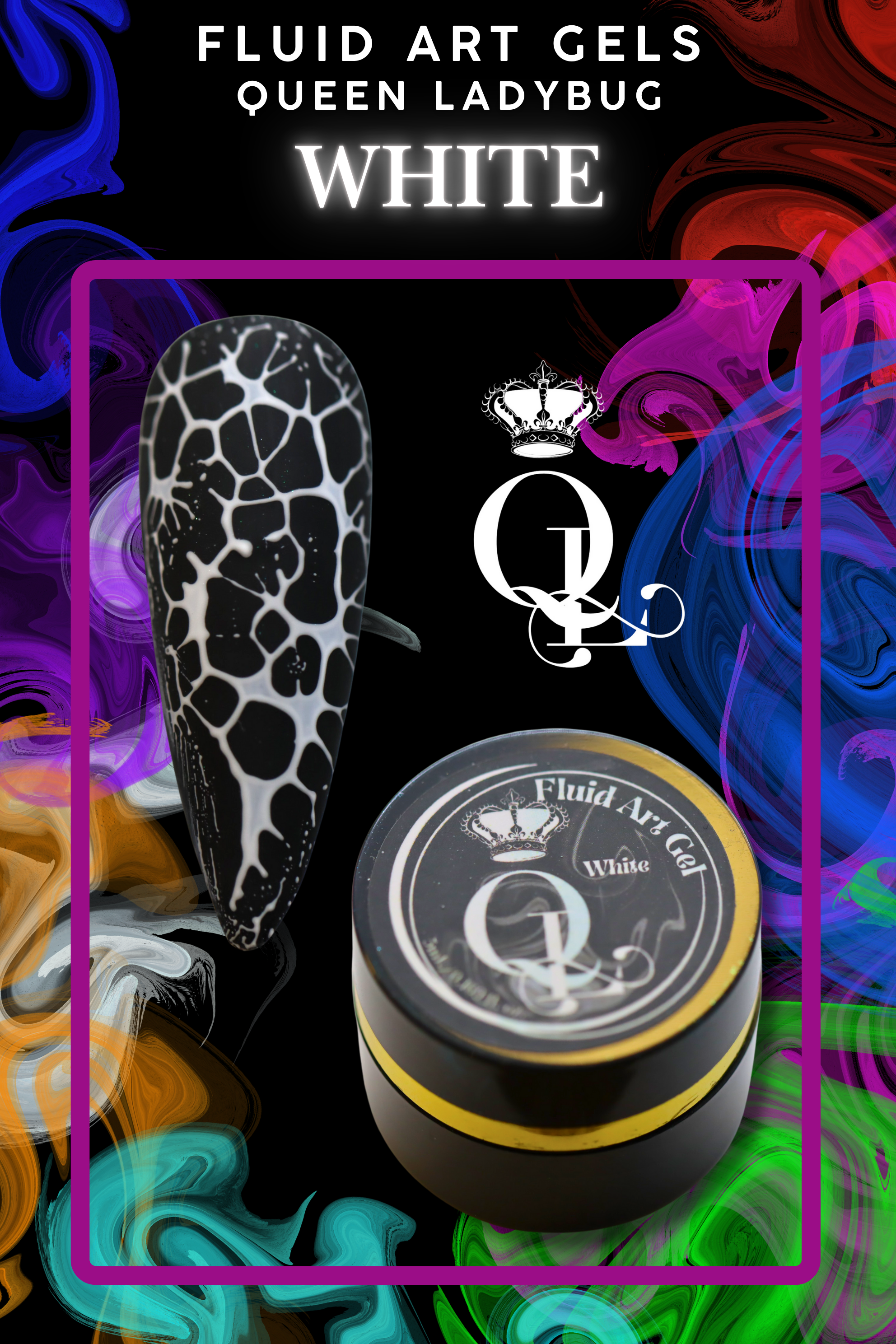 Fluid Art Gels -- 14pc Set with Activator