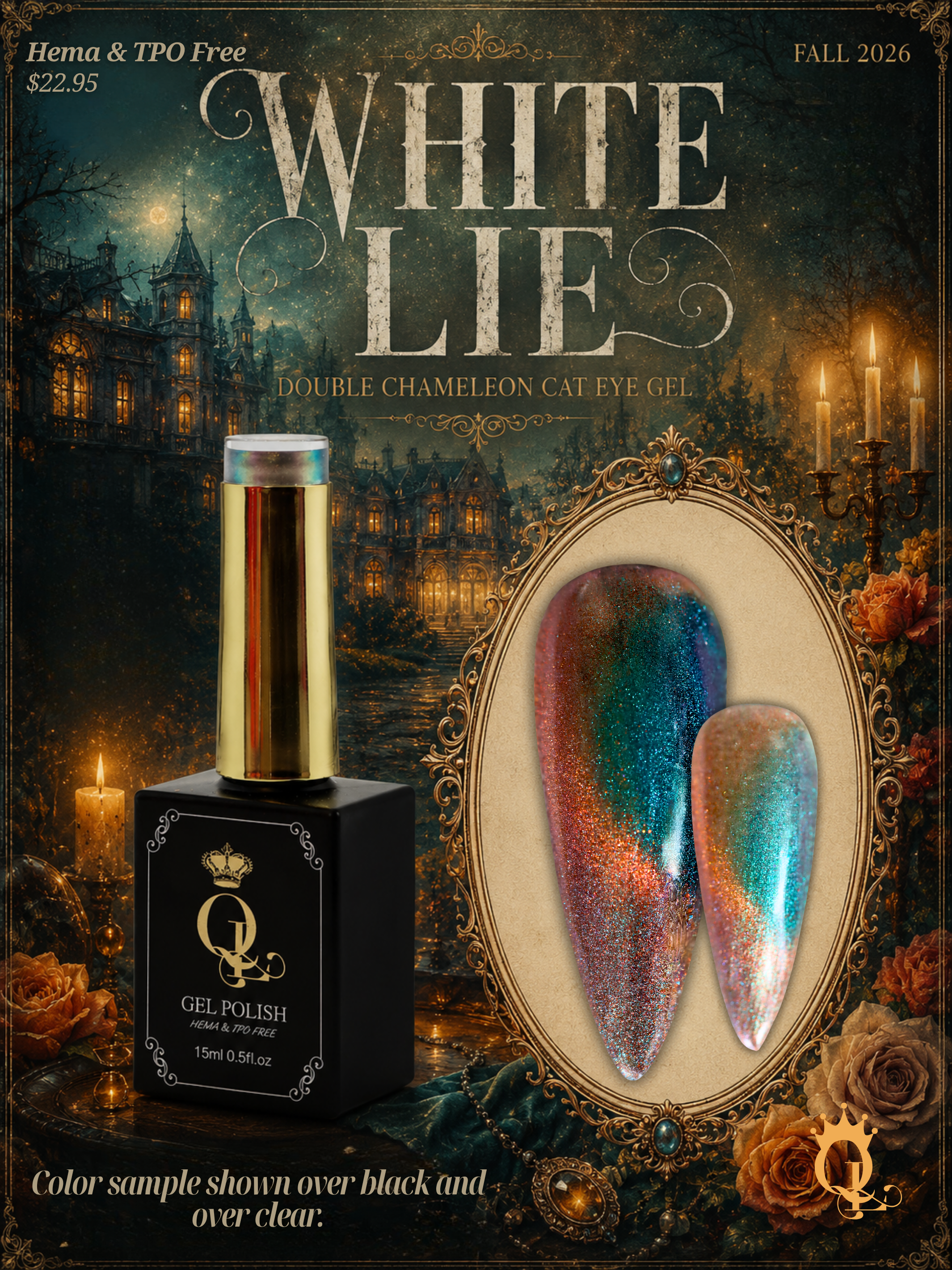 White Lie -- Double Chameleon Cat Eye Gel