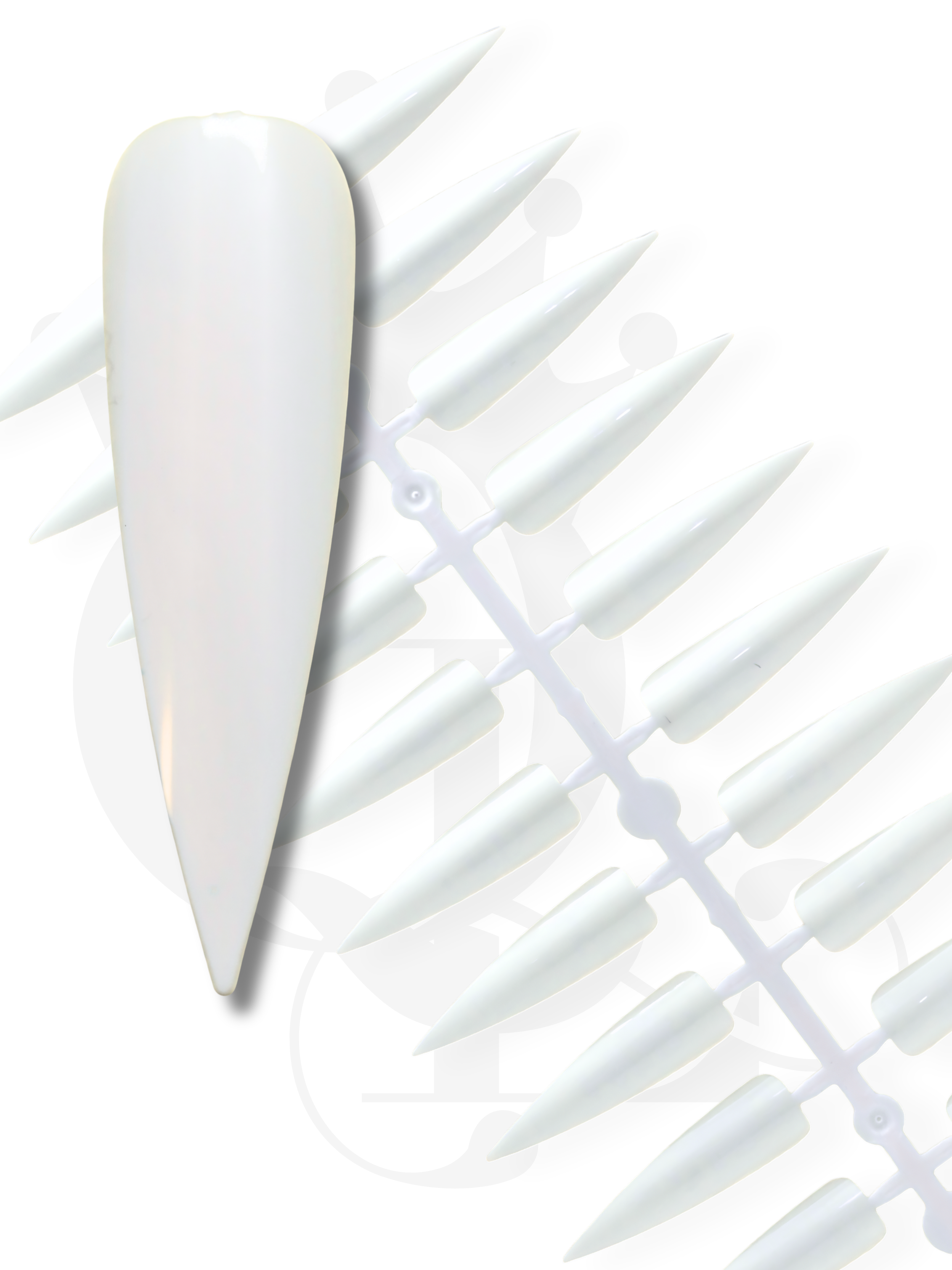 White -- Value Pack Stiletto Nail Tips