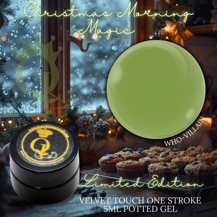 **Seasonal Limited Edition "Christmas Morning Magic"Collection -- Velvet Touch One-Stroke Potted Gels